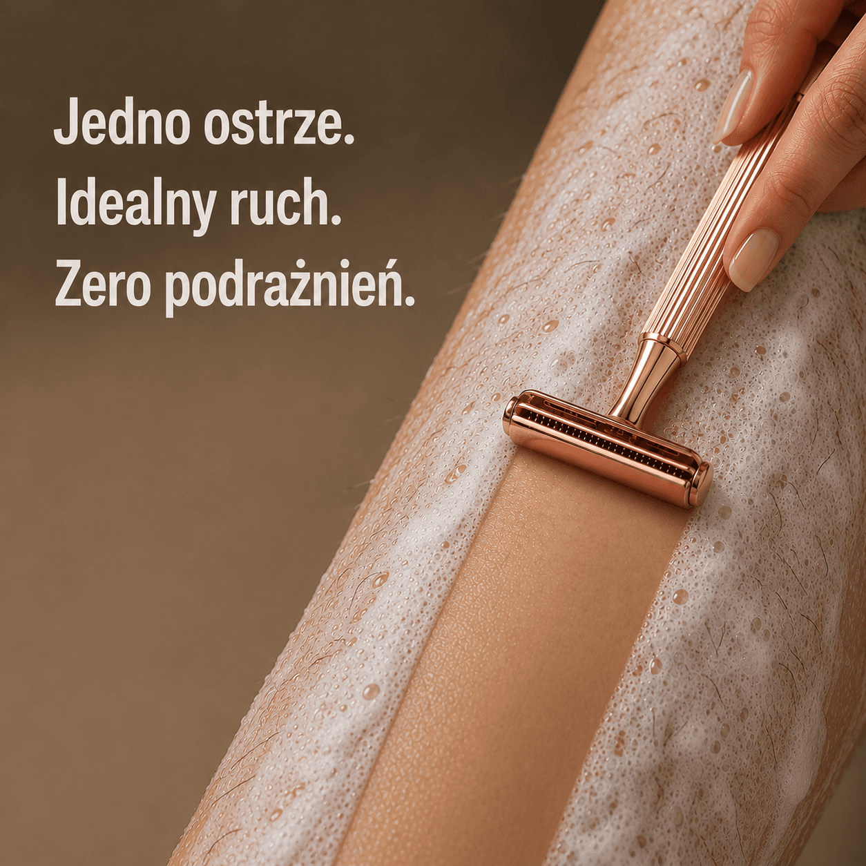 Veloura I Metalowa maszynka na jedną żyletkę + 10 żyletek