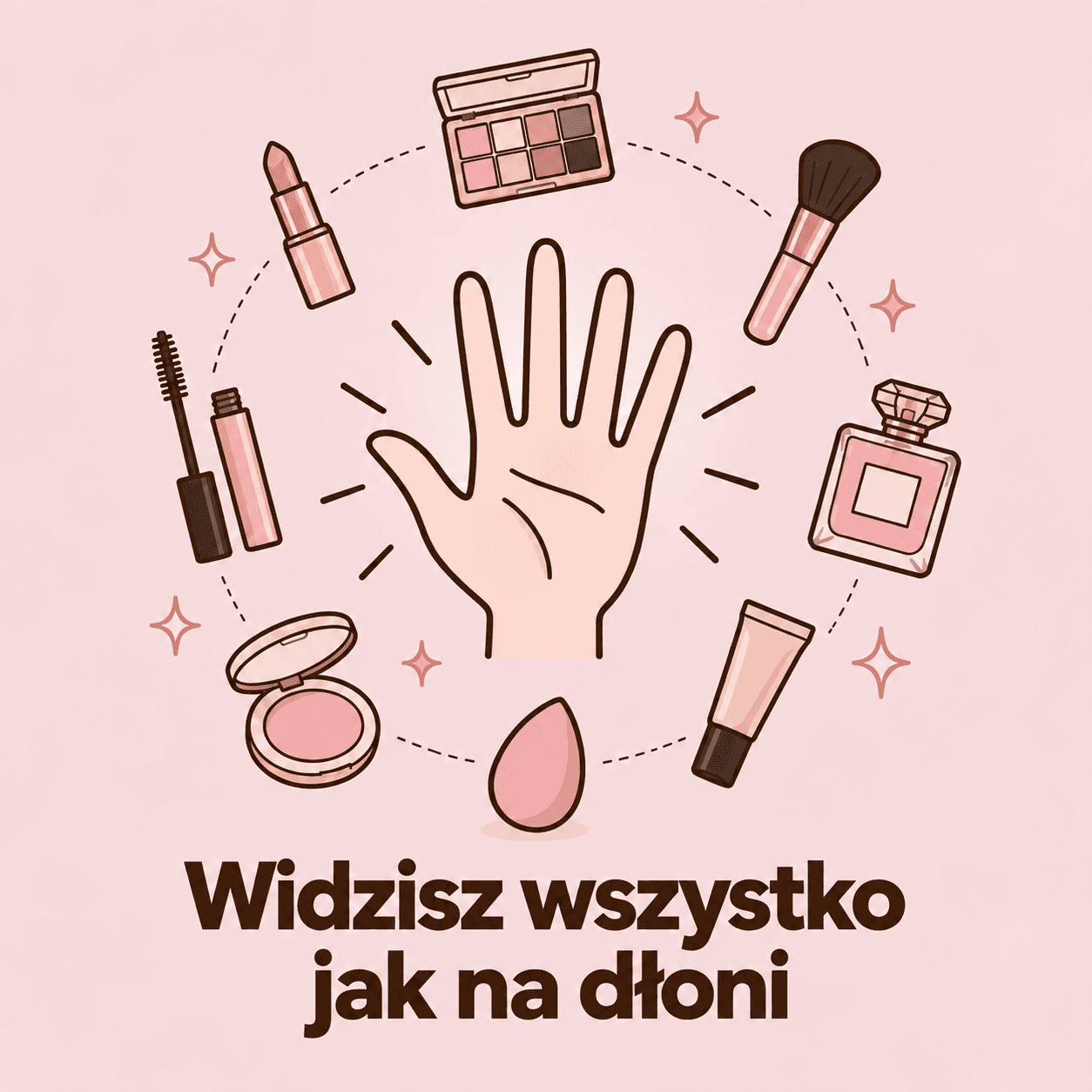 Aukea - Kosmetyczka W Której Widać Jak Na Dłoni