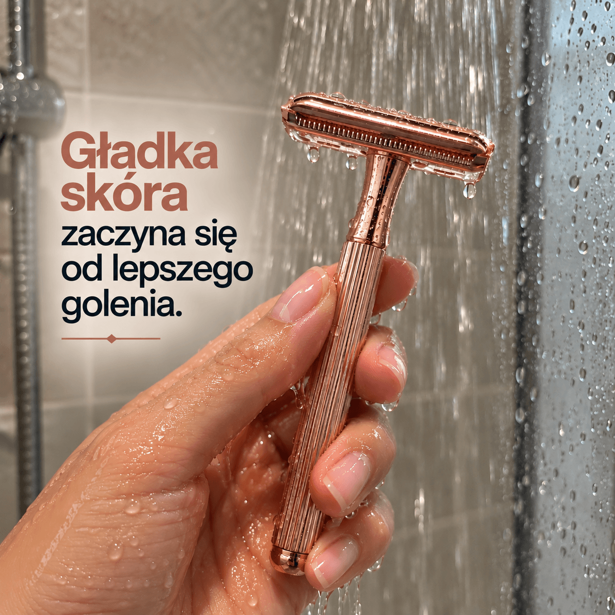 Veloura I Metalowa maszynka na jedną żyletkę + 10 żyletek